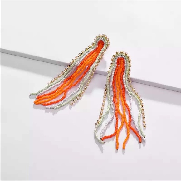 Jewelry - Multicolored Gorgeous Beaded Boho Styled Earrings